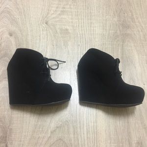 Black Platform Booties